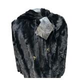 Iman Black Hooded Cape