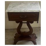 Estate Marble Top End Table
