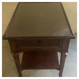Glass Top End Table