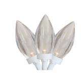 25 Warm White LED C9 Christmas Lights