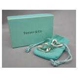Tiffany & Co. Open Heart Silver Earrings
