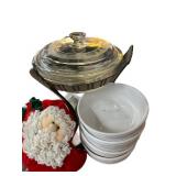 Chafing Dish, Santa, Soup Bowls, Umbrella & More