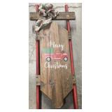 Estate Christmas Sled Decor