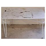 Estate White Metal Table