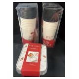 (36) Disposable RAE DUNN Coffee  And 24 Foil