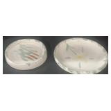 (2) PCS Estate Bybee Saucers
