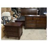 King Storage Bed, Dresser Base, Chest & Night