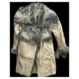 XS NEW IMAN FUR COLLAR JACKET