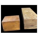 Vintage Wood File Boxes