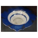 Antique Blue Glass Bowl