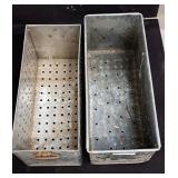 Vintage Industrial Metal Baskets