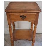 Maple One Drawer Nightstand