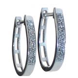 Quality 1/4 ct Diamond Hoop Earrings