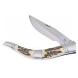 LARGE TROPHY STAG NAVAJA KNIFE