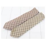 Gucci GG Pattern Fashion Two Piece Neckties