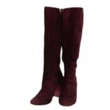 Christian Dior Purple Suede Long Boots Size 6