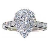 Pear Cut 1.10 ct VS Lab Diamond Ring