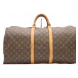 Louis Vuitton Monogram Keepall 55 Boston Bag