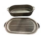 USA CAST IRON Sportsman FISH FRYER & Griddle