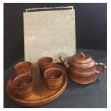 Wooden Tea Set wï¿½ Original Box