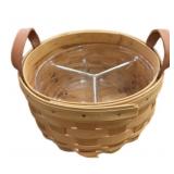 3.5 x 7 ï¿½ Round Divided Lined Longaberger