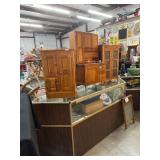 Childï¿½s Oak Hoosier Cabinet wï¿½ Flour Bin &