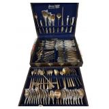 99 pc Nickel Bronze Silverware Set & Case