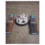 Coca cocoa tins Polar bear statue