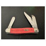 3 Blade Red Handle Case XX Knife