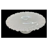 12.5 " FENTON MILK GLASS CAKE STAND
