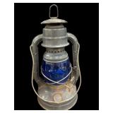 Blue Globe Railroad Lantern
