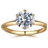 14kt Gold Brilliant 2.52 ct Diamond Solitaire Ring