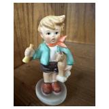 VINTAGE GOEBEL HUMMEL Boy wï¿½ Horn & Horse