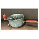 Red Handle Vintage Tomato Juicer