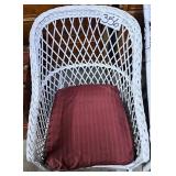 White Wicker Rocking Chair