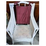 White Wicker Rocking Chair