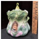 RS Prussia Portrait Biscuit Jar