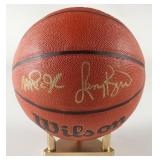 Autographed Magic Johnson & Larry Bird Basketball