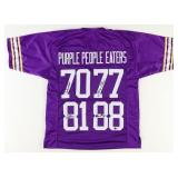 Autographed Purple People Eaters Jersey