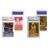Kobe Bryant Gold & Michael Jordan Rookie Card Set