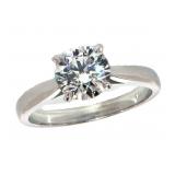 14k Gold 1.00 ct Round Lab Diamond Ring