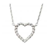 Tiffany & Co. Twisted Rope Heart Necklace
