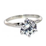 14k Gold 1.69 ct Round Lab Diamond Ring