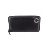 Gucci Black Leather Rhinestone Wallet