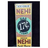 Ice Cold NEHI SOLD HERE METAL SIGN