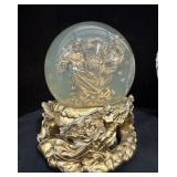 Goldtone Musical Angel Snow Globe