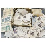 Tin Can Full Vintage Stamps