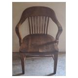 Oak desk chair