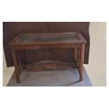 Small glass top table