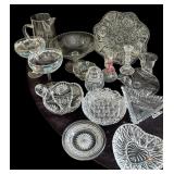 15 Pc Crystal Pitcher, Bowl, Plate, Bowls & More